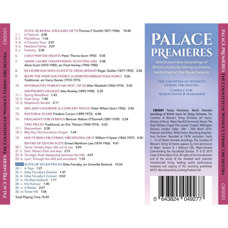 Palace Premieres Rear Cover