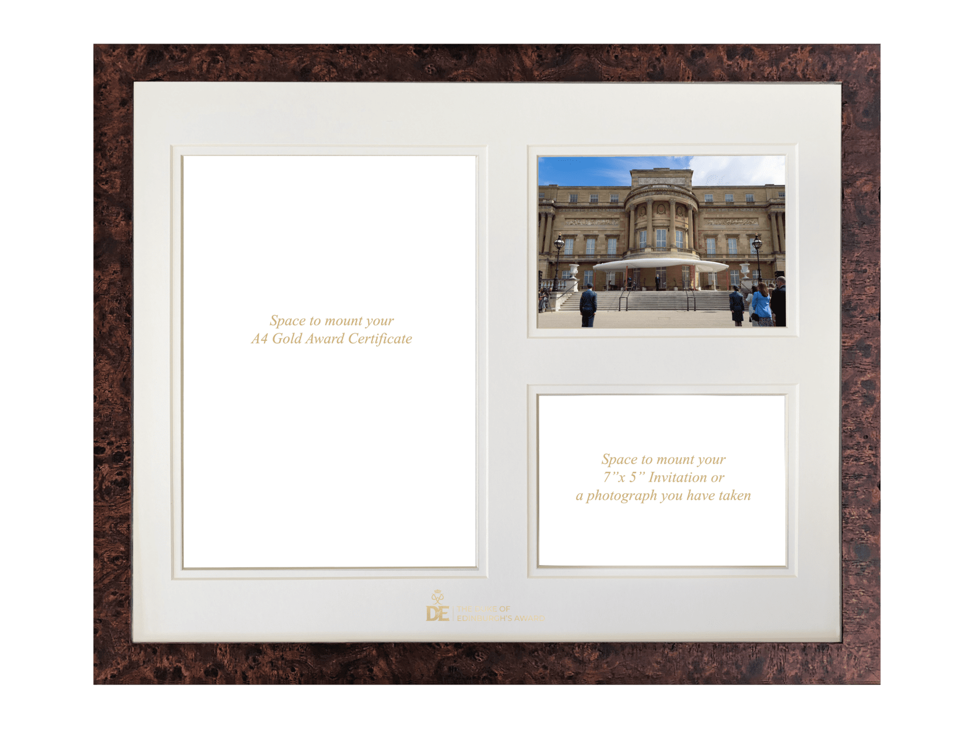 Frame (12″x10″) and Mount with 8″ x 6″ Aperture to hold a photograph
