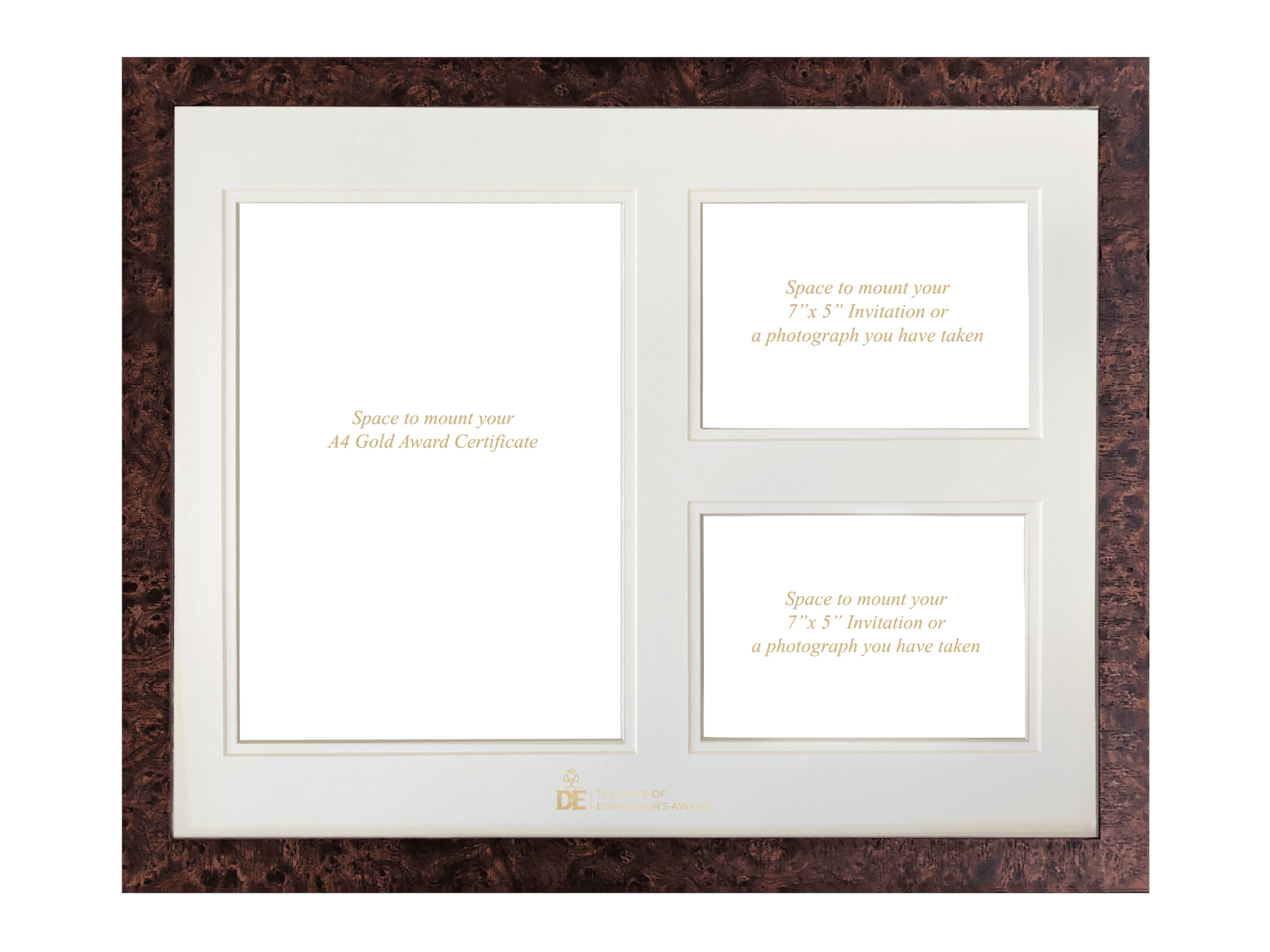 Frame (12″x10″) and Mount with 8″ x 6″ Aperture to hold a photograph